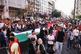 Demonstration In Support Of Palestine In Milan, Italy