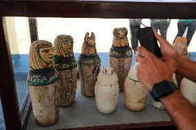 EGYPT-MINYA-ARCHAEOLOGY-ANCIENT CEMETERY-UNEARTHED