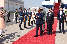 (BRF2023)CHINA-BEIJING-BELT AND ROAD FORUM-REPUBLIC OF THE CONGO PRESIDENT-ARRIVAL (CN)
