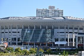 K-Arena Yokohama exterior, logo and signage