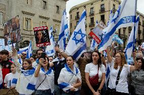 Rally In Support Of Israel - Barcelona