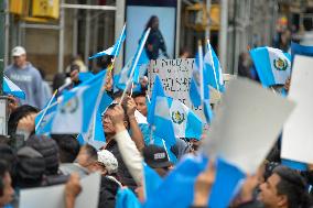 Protest Migrants Guatemalan USA