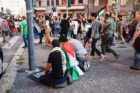 Demonstration In Support Of Palestine In Milan, Italy