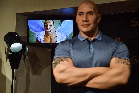 Dwayne Johnson Enters The Grevin Museum - Paris