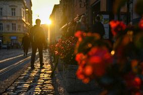 Lviv at dusk