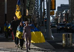 Walk Of Pride For Ukraine In Edmonton