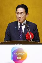 Japan PM Kishida at CEATEC event