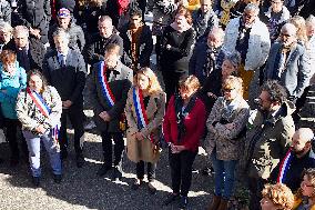 Tribute To Dominique Bernard And Samuel Paty - Strasbourg