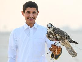 Training Of Hunting Falcon In Qatar