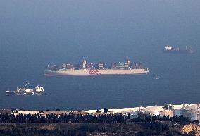 Divers ships in the port of Barcelona