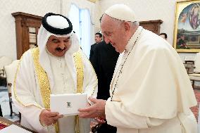 Pope Francis Receives King of Bahrain - Vatican
