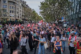 Unions In The Streets Against The Government Austerity