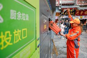 A Household Waste Sorting Box in Jinan