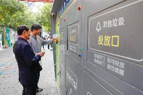 A Household Waste Sorting Box in Jinan