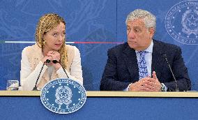 ITALY-ROME-2024 BUDGET-APPROVAL-PRESS CONFERENCE