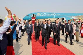(BRF2023)CHINA-BEIJING-BELT AND ROAD FORUM-VIETNAMESE PRESIDENT-ARRIVAL (CN)