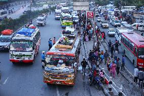 People Leaving Kathmandu For Dashain Festival.