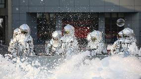 Chemical Fire Rescue Drill in Huai 'an