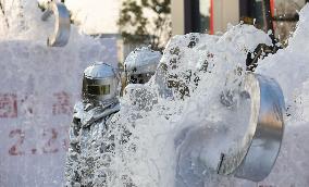 Chemical Fire Rescue Drill in Huai 'an