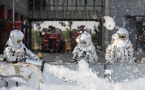 Chemical Fire Rescue Drill in Huai 'an