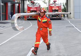Chemical Fire Rescue Drill in Huai 'an