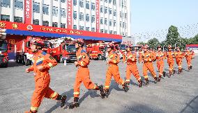 Chemical Fire Rescue Drill in Huai 'an
