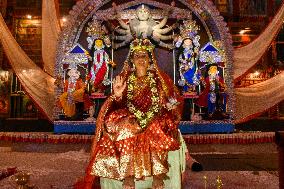 Durga Puja Festival Celebration In Kolkata.