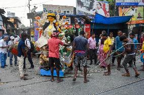 Durga Puja Festival Celebration In Kolkata.