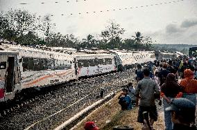 INDONESIA-KULON PROGO-TRAIN-ACCIDENT