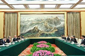 (BRF2023)CHINA-BEIJING-ZHAO LEJI-KAZAKH PRESIDENT-MEETING (CN)