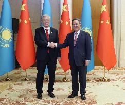 (BRF2023)CHINA-BEIJING-LI QIANG-KAZAKH PRESIDENT-MEETING (CN)