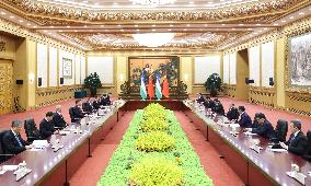 (BRF2023)CHINA-BEIJING-XI JINPING-UZBEKISTAN-PRESIDENT-MEETING (CN)