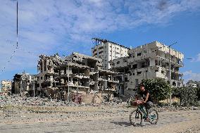 (FOCUS) MIDEAST-GAZA CITY-ISRAELI-PALESTINIAN CONFLICT-AFTERMATH