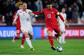 (SP) SERBIA-BELGRADE-FOOTBALL-UEFA EURO 2024 QUALIFIERS--SERBIA VS MONTENEGRO