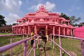 Preparation Of Durga Puja Festival In India