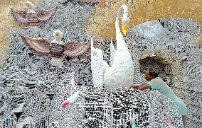 Preparation Of Durga Puja Festival In India