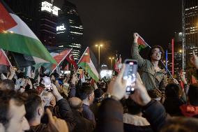 Protest Over Strike On Hospital in Gaza - Istanbul