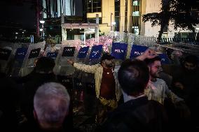 Protest Over Strike On Hospital in Gaza - Istanbul