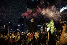 Protest Over Strike On Hospital in Gaza - Istanbul