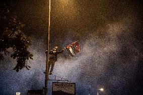 Protest Over Strike On Hospital in Gaza - Istanbul