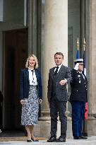 President Macron And Estonia's PM Kallas - Paris