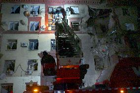 Russian missile attack on Zaporizhzhia