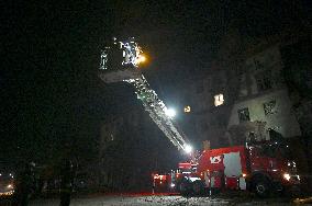 Russian missile attack on Zaporizhzhia