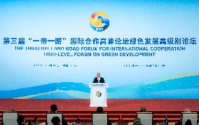 (BRF2023)CHINA-BEIJING-BELT AND ROAD FORUM-HIGH-LEVEL FORUM ON GREEN DEVELOPMENT (CN)