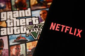 Grand Theft Auto And Netflix Photo Illustrations