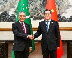 (BRF2023)CHINA-BEIJING-DING XUEXIANG-TURKMENISTAN-PEOPLE'S COUNCIL CHAIRMAN-MEETING (CN)