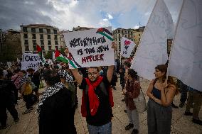 Demonstration "End The Aggression On Gaza, Peace In The Middle East".