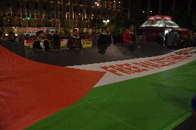 Protest In Solidarity With Palestinians In Athens, Greece