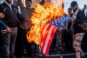 People In Tehran Hold Gathering To Show Support For Gaza