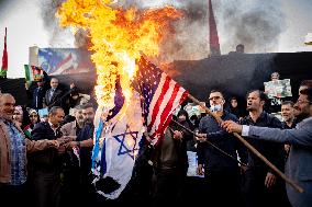 People In Tehran Hold Gathering To Show Support For Gaza